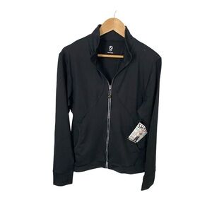 Shape True Form Zip Front Activewear Jacket Black NWT Size XS